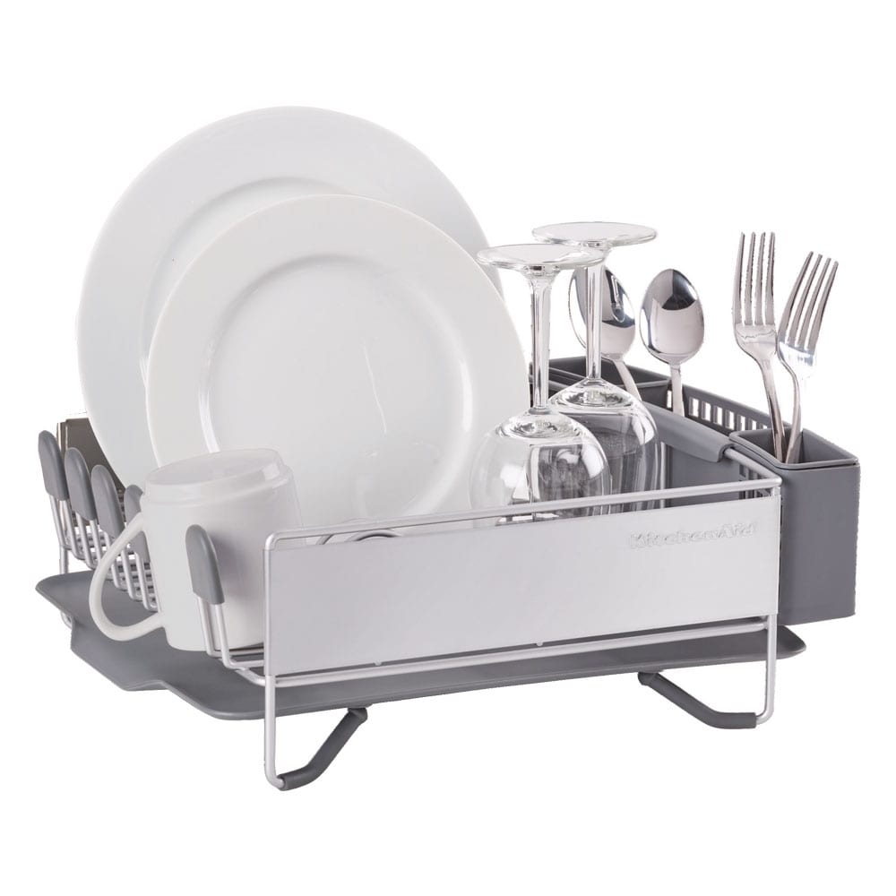 KitchenAid Compact Stainless Steel Dish Rack - On Sale - Bed Bath & Beyond  - 34134440