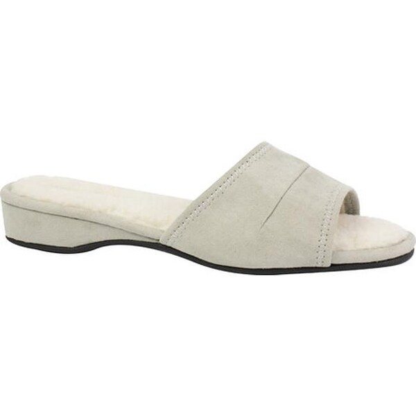 Shop Daniel Green Women's Dormie Slipper Gray Faux Suede
