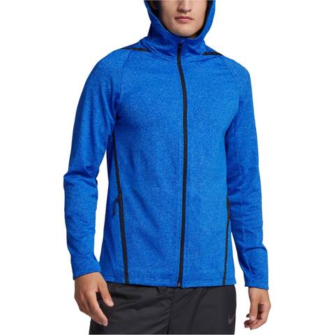 Nike Mens Dry Training Hoodie Sweatshirt, Blue, Small