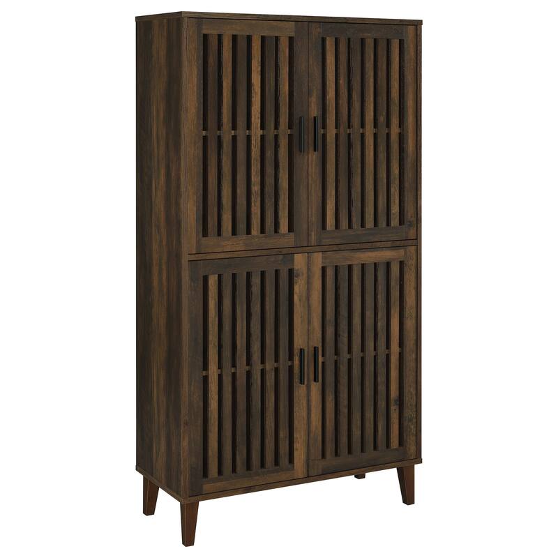 Rossetta Nostalgic Dark Pine 4-door Tall Accent Cabinet