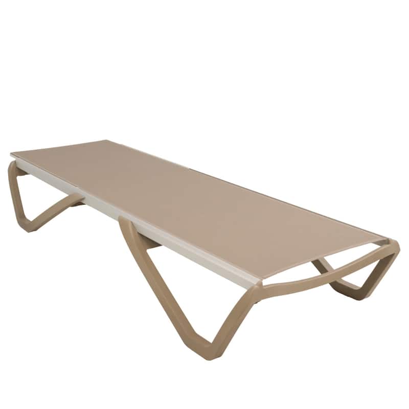 Furnish Theory Seabreeze Deck Patio Sunloungers Lounge Chairs Outdoor Chaise Lounges (Various Frame & Mesh Colors; Set of 2)