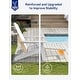 preview thumbnail 23 of 52, WINSOON Set of 2 HIPS Folding Adirondack Chair with Adjustable Backrest and Retractable Ottoman