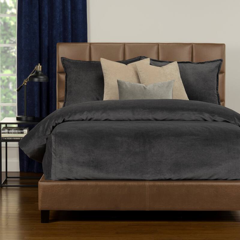 Mixology Padma 6-piece Bed Cap Comforter Set with Sewn Corners - Iron - Twin