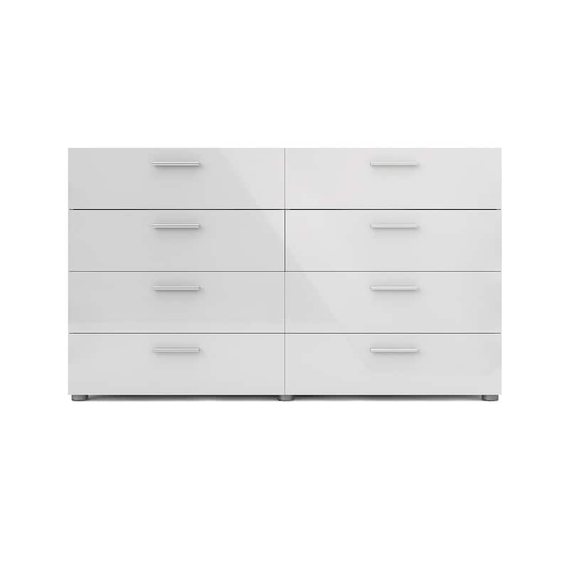 Porch & Den Angus Space-saving 8-Drawer Double Dresser