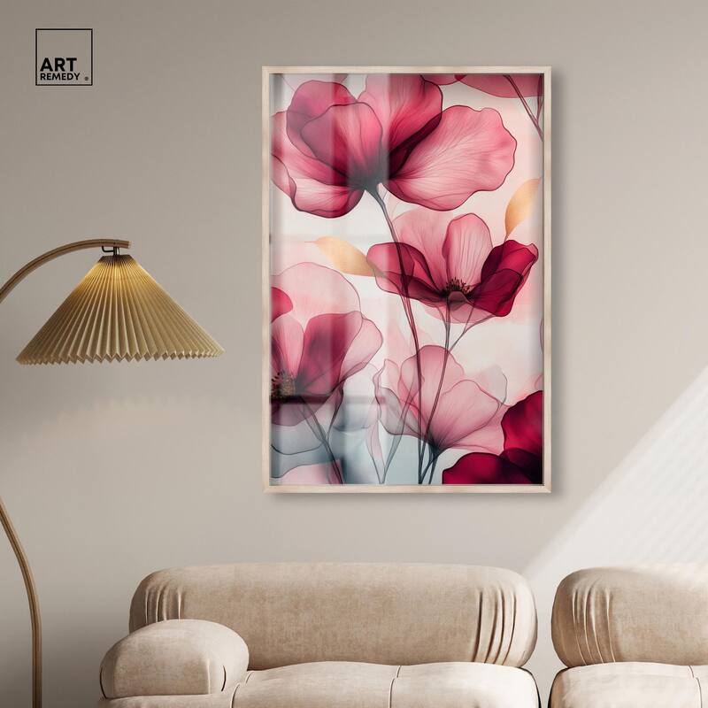 Chiffon Cherry Charm Shadowbox by Art Remedy