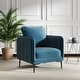 preview thumbnail 4 of 53, Nora Modern Velvet Accent Chair for Bedroom with Metal Legs Blue