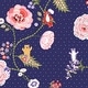 preview thumbnail 1 of 2, Cath Kidston Catnip Navy Wallpaper