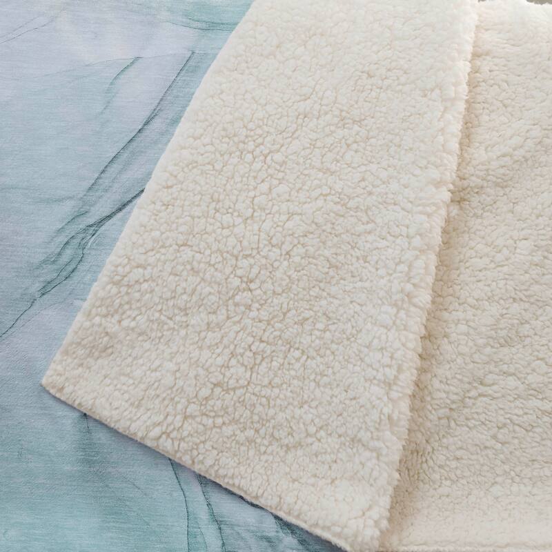 Premium Machine Washable Abstract Contemporary Sherpa Throw Blanket