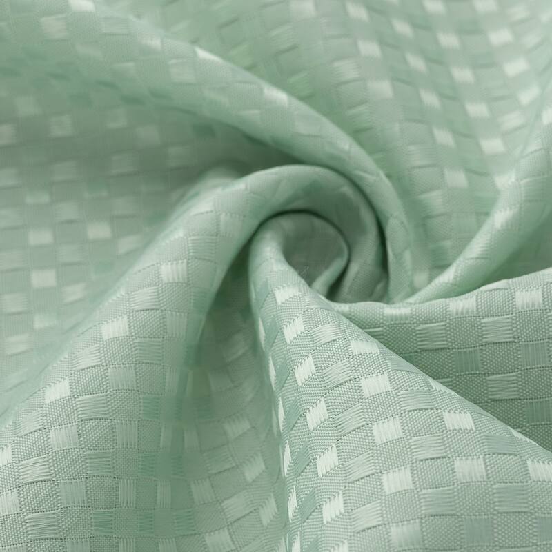Bento Waffle Jacquard Shower Curtain