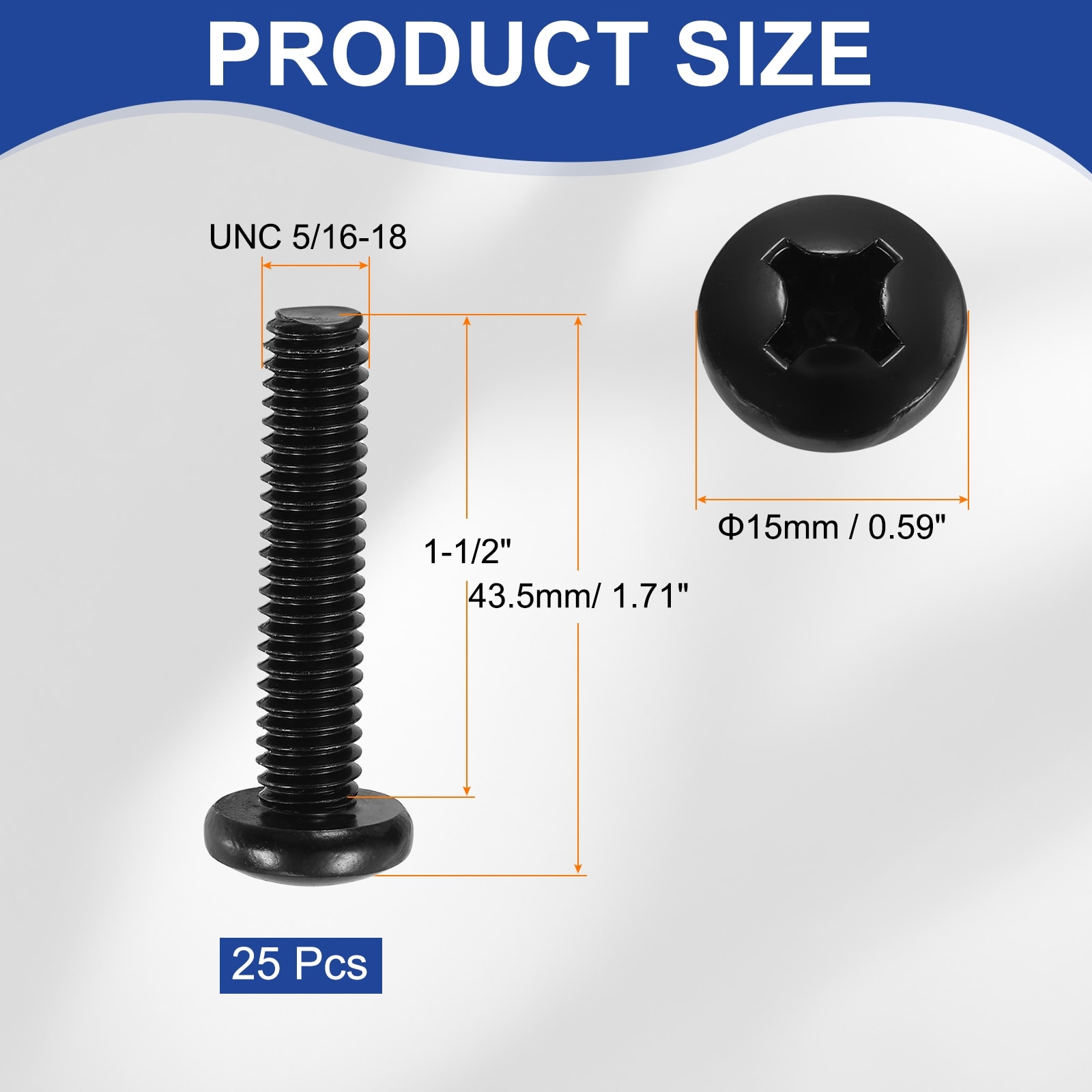 Pan Head Machine Screws, 304 Stainless Steel Screw