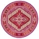 preview thumbnail 32 of 51, SAFAVIEH Handmade Bellagio Gracia Modern Oriental Wool Rug 5' Round - Red Pink/Ivory - Round