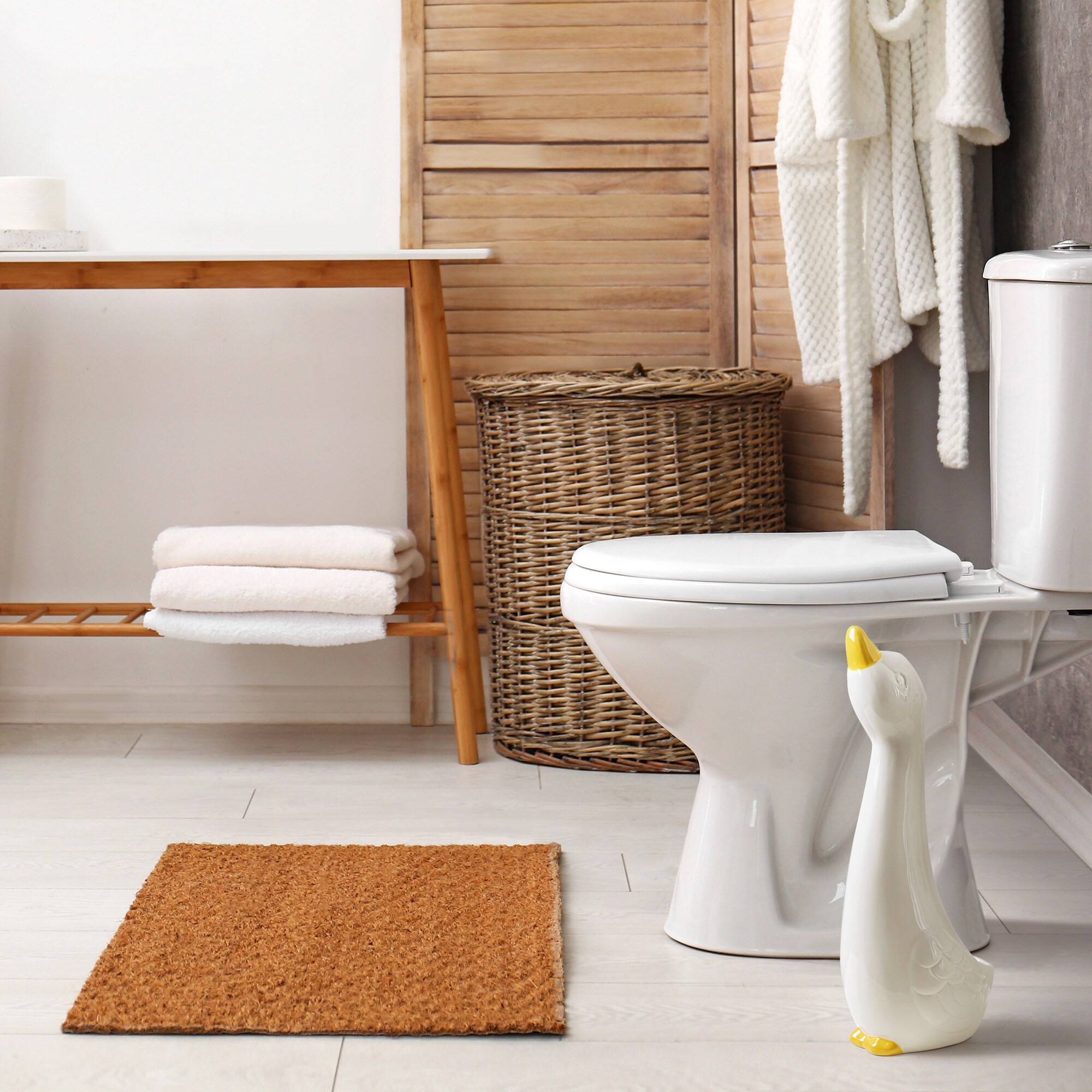 Animal ceramic 2025 toilet brush holder