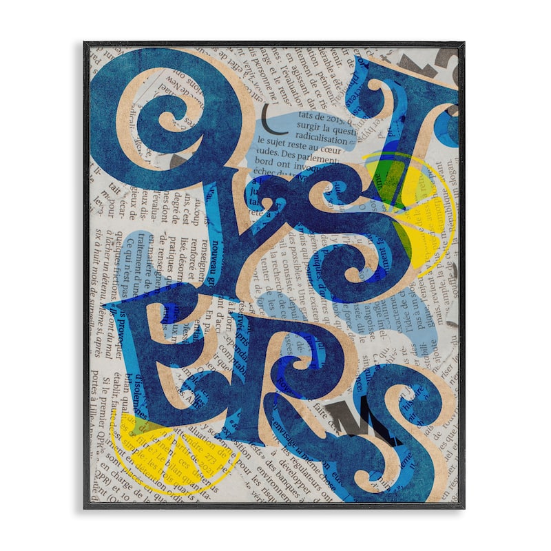 Stupell Classic Retro Oysters Framed Giclee Art Design By Lil' Rue - 11 x 14 - Black