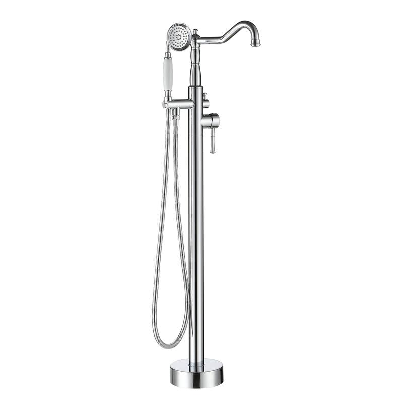 Single Handle Classical Freestanding Bathtub Faucet with Hand Shower Hand