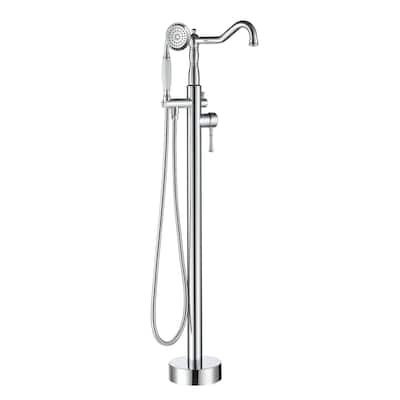 Single Handle Classical Freestanding Bathtub Faucet with Hand Shower Hand