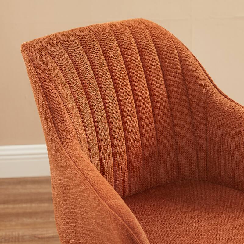 Art Leon Classical Swivel Office Accent Chair with Wood Legs