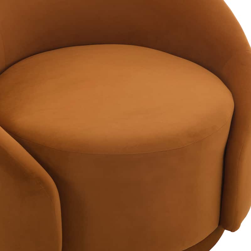35" Wide Upholstered Swivel Accent Barrel Chairs (Set of 2)