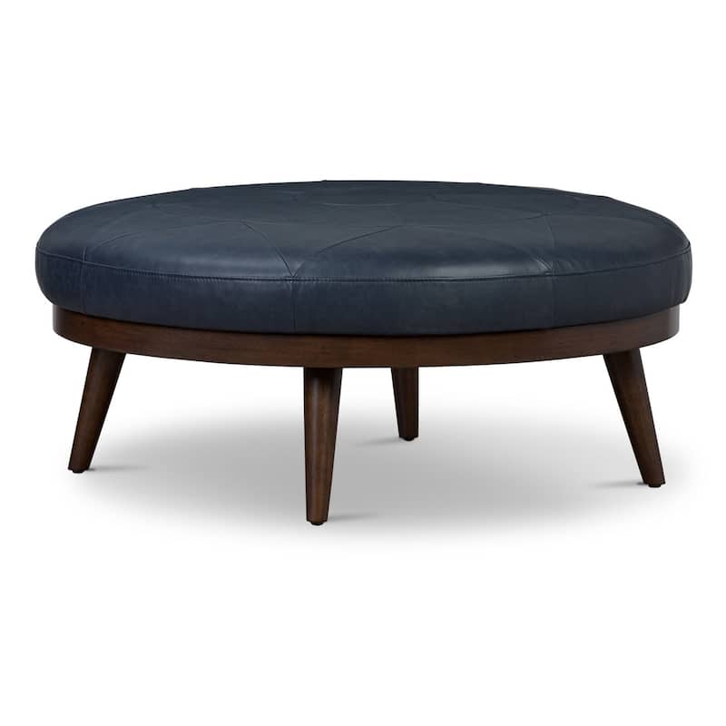 Poly & Bark Gio Ottoman - Full Grain Genuine Italian Leather