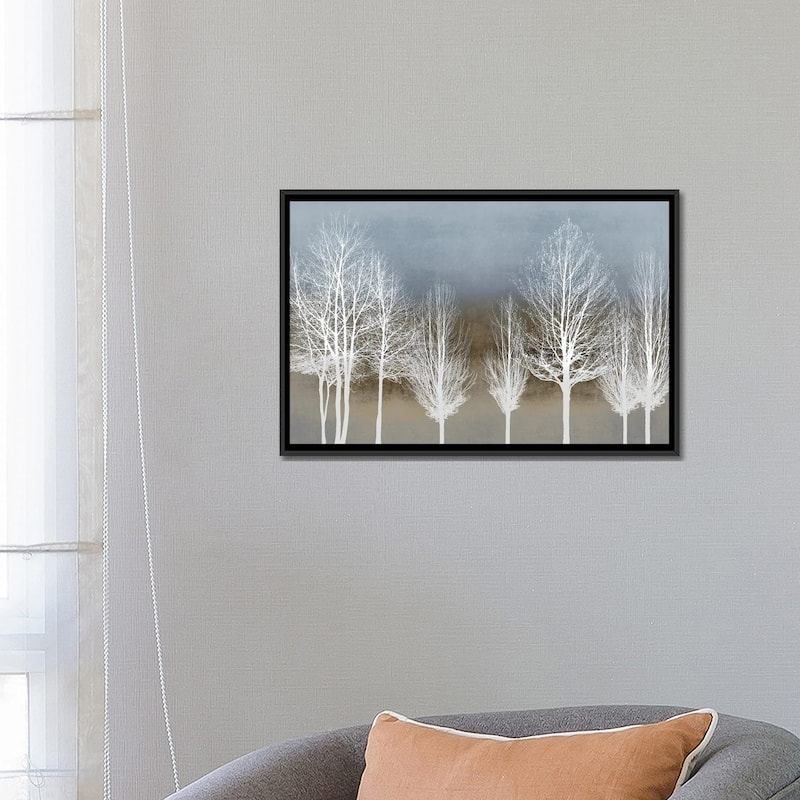 iCanvas "Trees On Brown And Blue" by Kate Bennett Framed Canvas Print