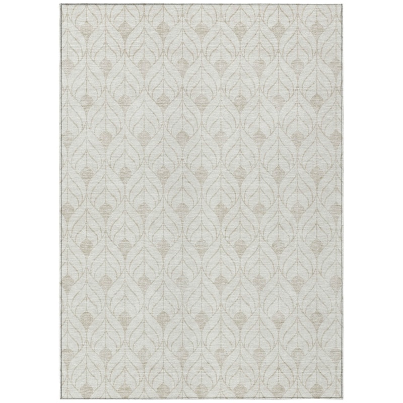 HomeRoots Geometric Transitional Rectangle Outdoor Rug