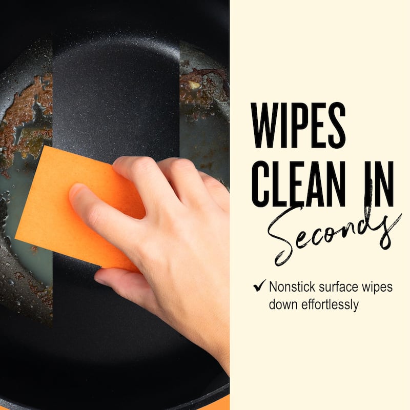 Alva Energy Ceramic Nonstick Wok, Non-Toxic Stir-Fry Pan - 12"