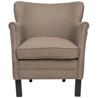 SAFAVIEH Corie Brown Club Chair - 26.6" x 28.9" x 29.3" - 27Wx29Dx29H