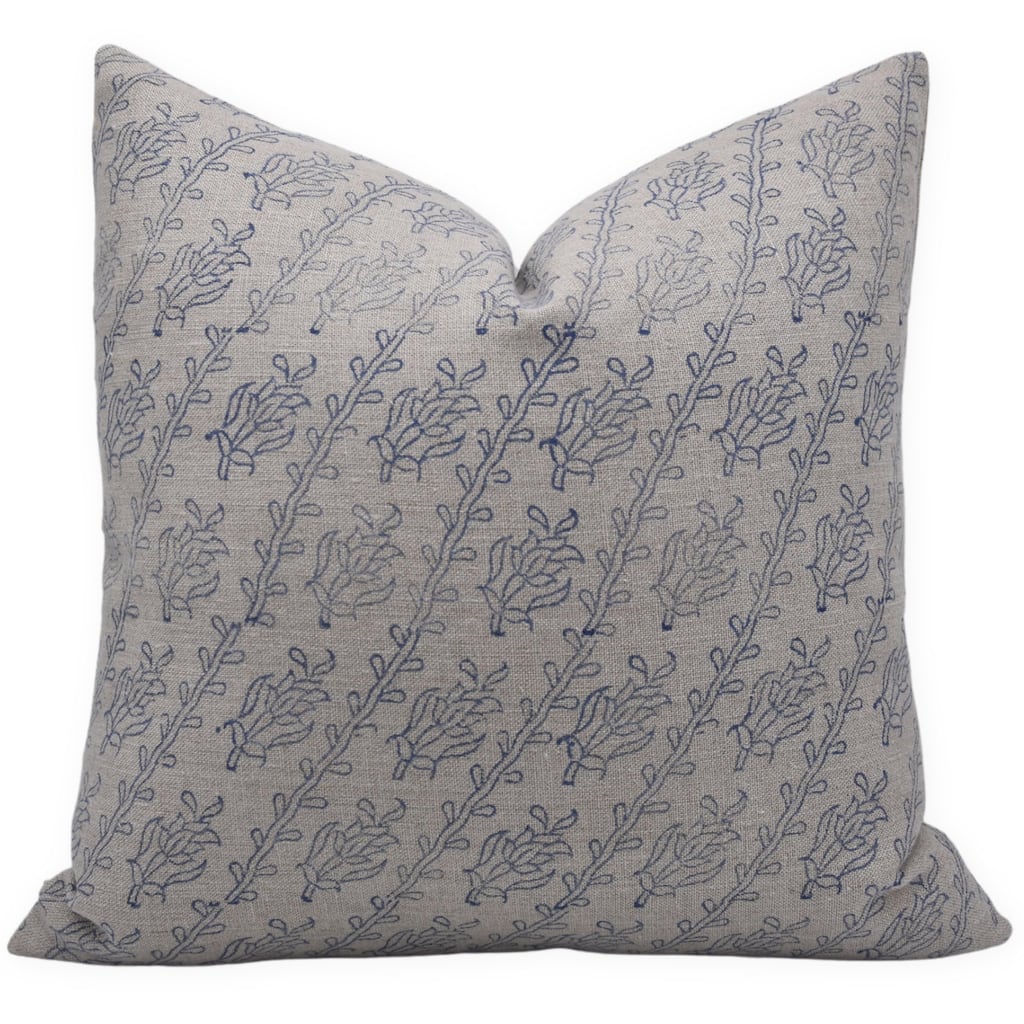 Linen Boho Block print pillow Cover - Kyari