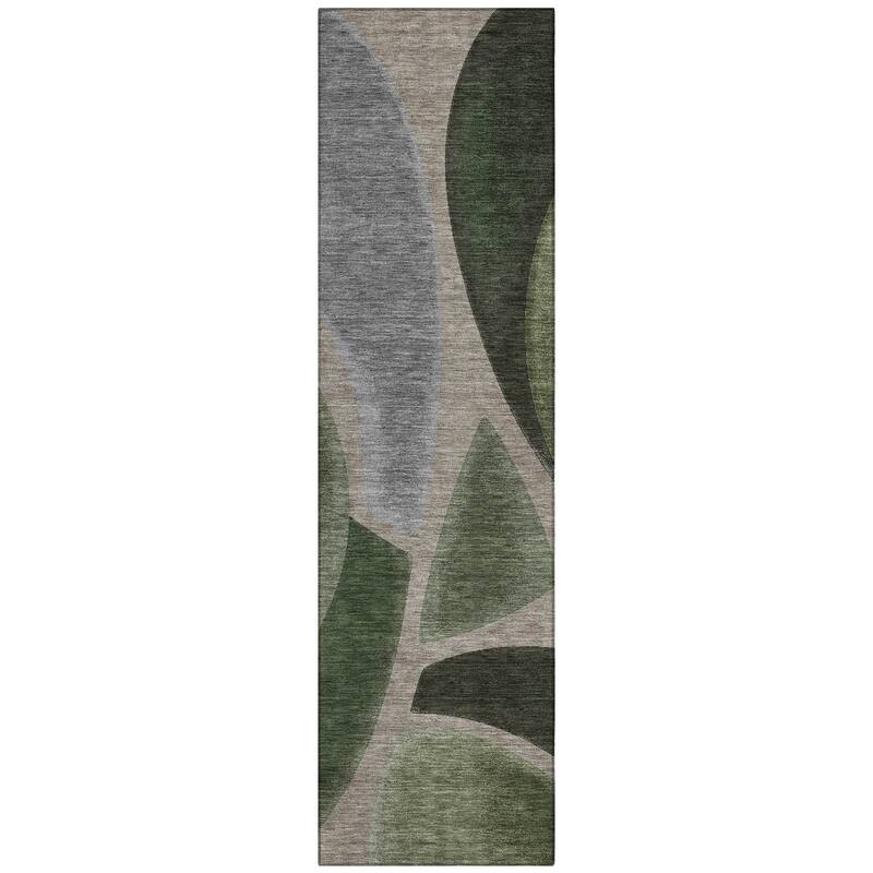 Machine Washable Indoor/ Outdoor Modern Hays Chantille Rug