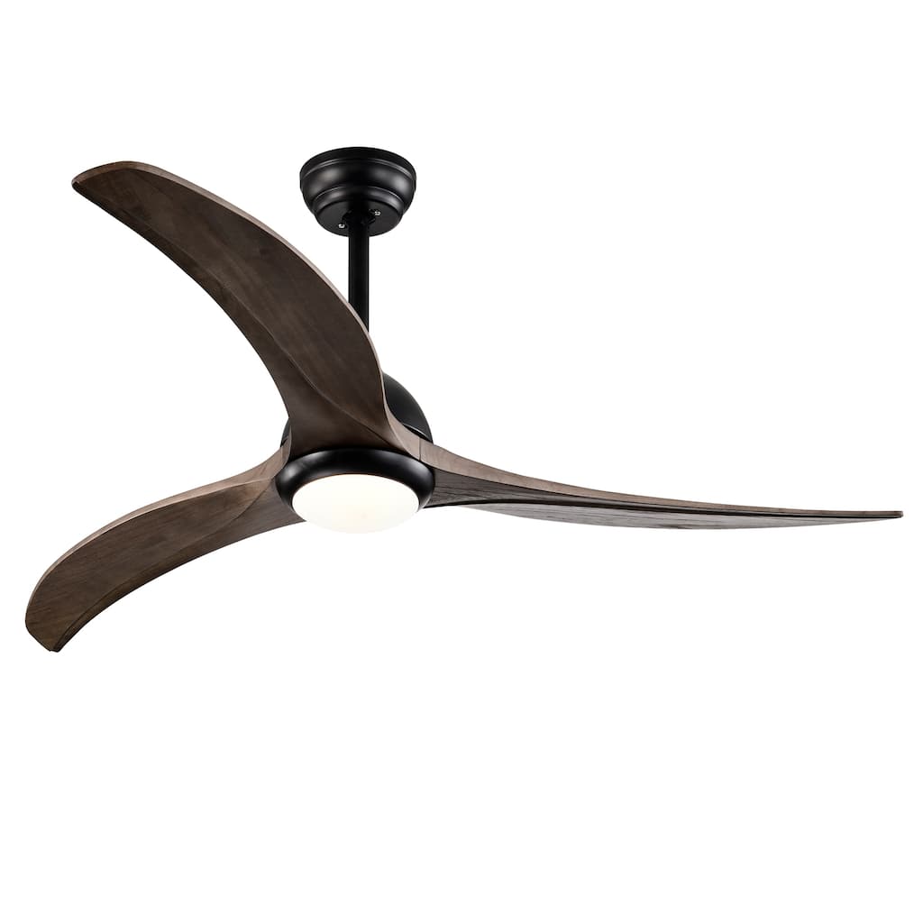 52" Ceiling Fan, Indoor Outdoor Ceiling Fan With Light with Remote Control, Noiseless Reversible Motor, 6 Speed ,3 Color