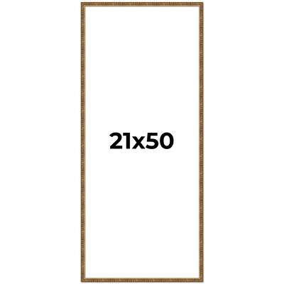 21x50 Frame Gold Solid Wood Picture Frame - Complete Modern Photo