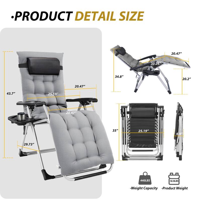 Zero Gravity Chair, Outdoor Lounge Chairs Sun Loungers