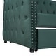 preview thumbnail 10 of 37, Velvet Tufted Daybed with Trundle, Rivet Design, Twin Size