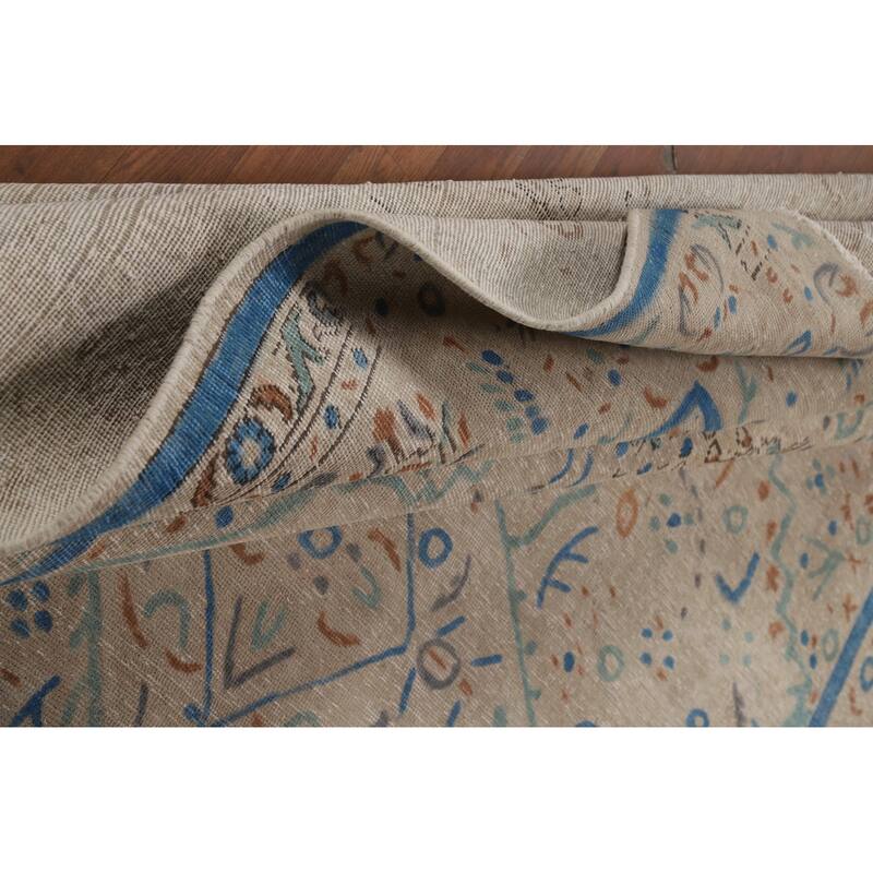 Tabriz Persian Area Rug Handmade Floral Wool Carpet - 8'3"x 11'3"