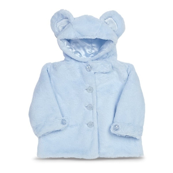 slide 1 of 1, Bearington Baby Blue Huggie Bear Coat (6-12 Months) Blue