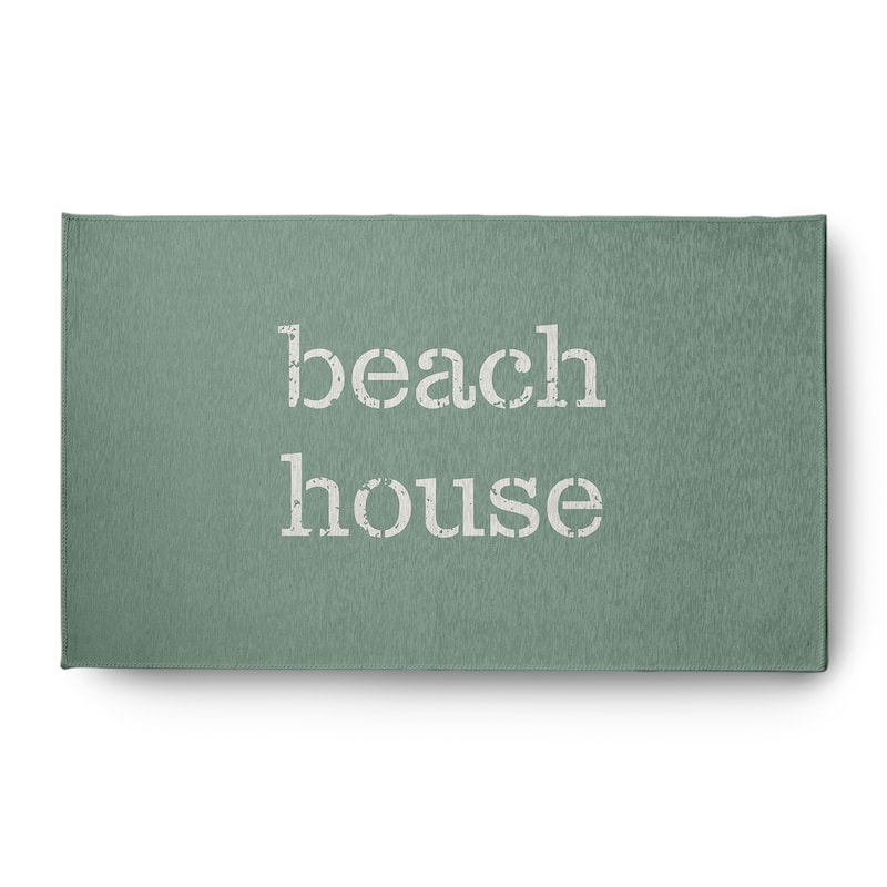 Beach House Nautical Chenille Rug - Sage - 3' x 5'