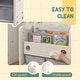 preview thumbnail 5 of 9, Kids Toy Storage, 2 Tier Toy Organizer with 4 Storage Boxes & Bookshelves for Kids Room, Nursery, Playroom
