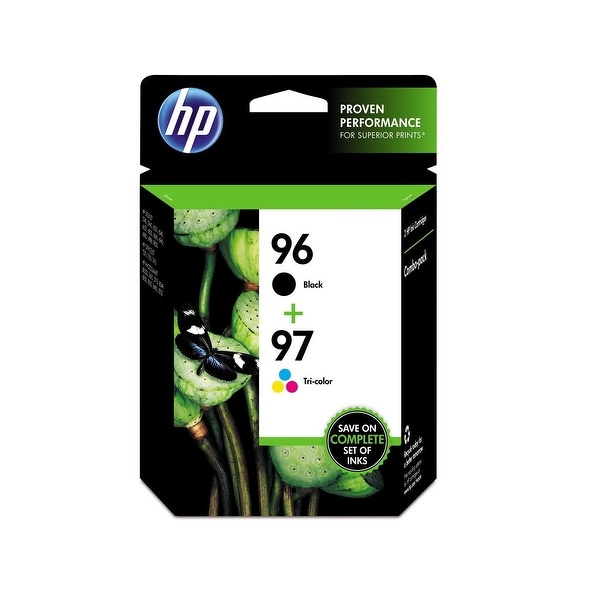 HP 96/97 Black and Tricolor Ink Cartridges C9353BN, Combo 2/Pack