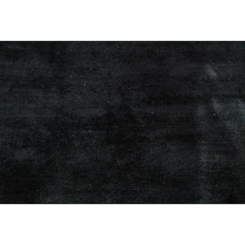 Hand Knotted Oriental 100% Wool Carpet Tribal Contemporary Black Gabbeh (kashkoli) Area Rug - 6' 0'' X 3' 11''