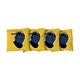 preview thumbnail 1 of 1, Worcester State Lancers Yellow Cornhole Bags All-Weather Resin Filled