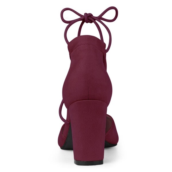 womens burgundy pumps