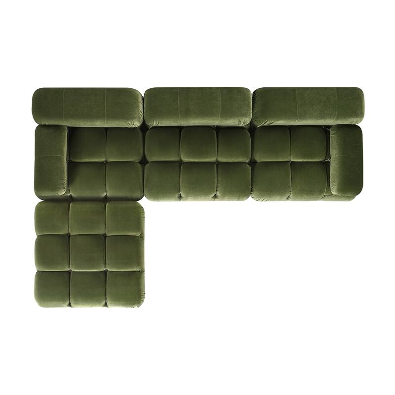 Marcel 109.5" Bubble Modular Modern Reversible Sectional