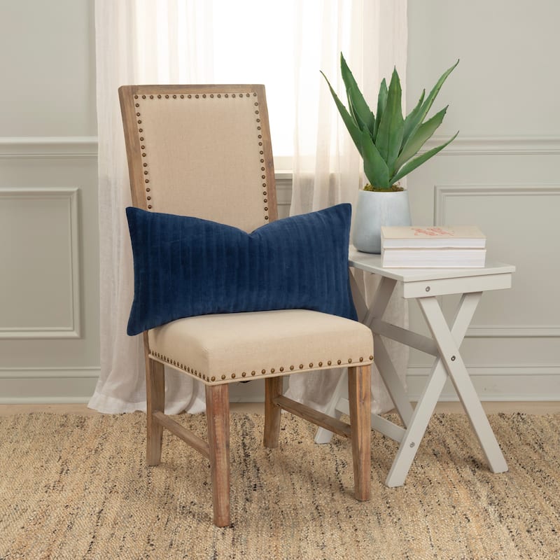 Rizzy Home Transitional Poly Filled Decorative Pillow 14"x26"