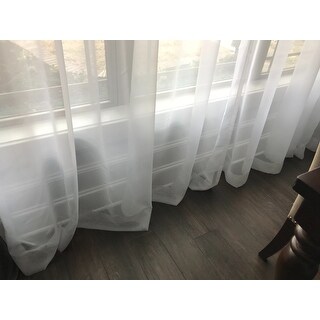 Shop Exclusive Fabrics Extra Wide White Voile Sheer