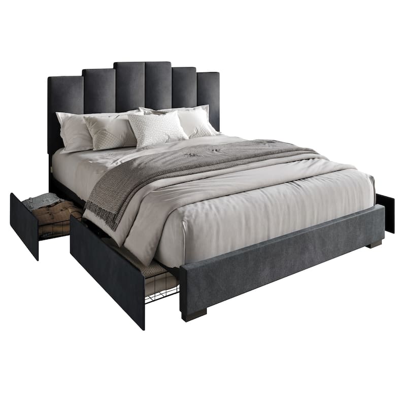 Yuma Upholstered Storage Platform Bed