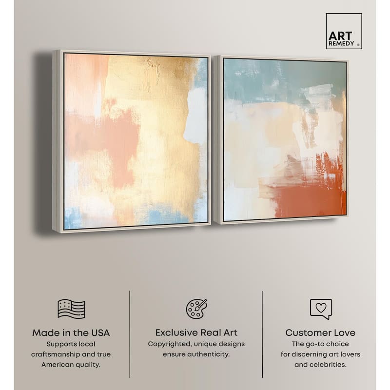 Painted Serenity I Canvas Set of 2 by Art Remedy