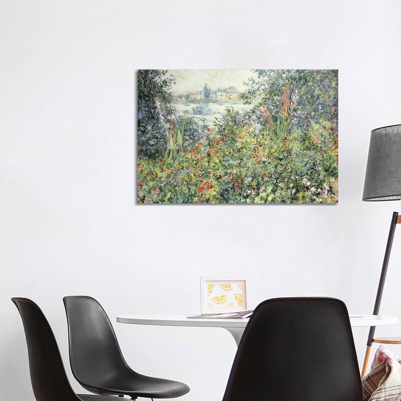 iCanvas "Flowers At Vetheuil (Fleurs a Vetheuil), 1881" by Claude Monet Canvas Print - 26x40x1.5