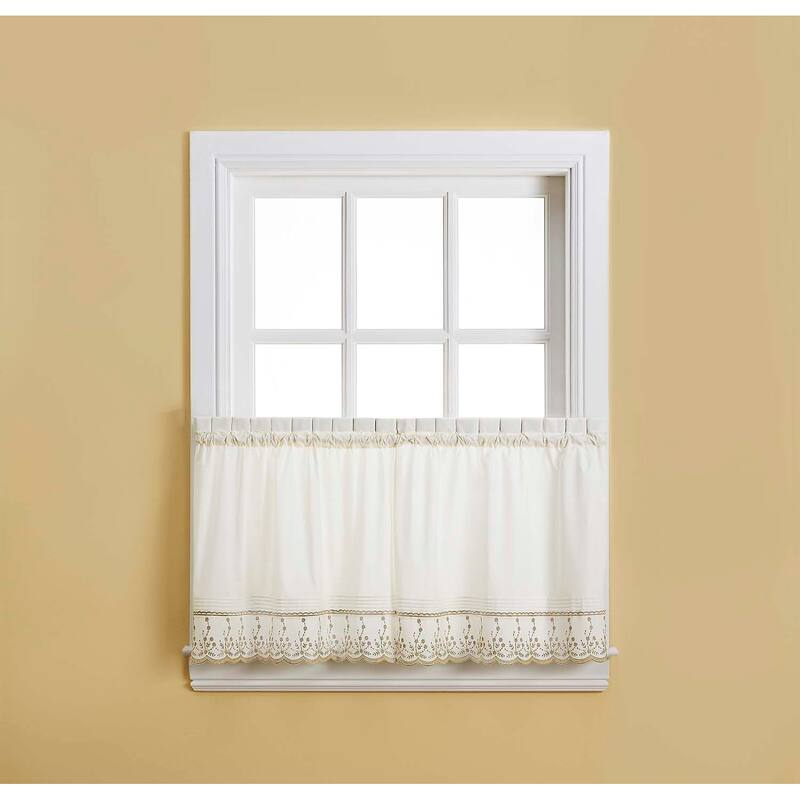 Curtainworks Abby Tailored Valance and Tier Curtain Collection