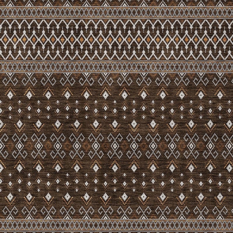 HomeRoots Tribal Transitional Rectangle Outdoor Rug