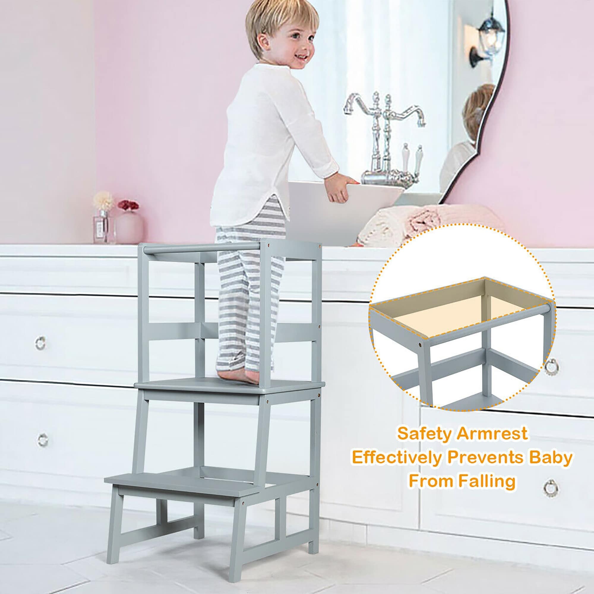 Featured image of post Kitchen Step Ladder For Toddler : It can allow your little one to observe, imitate and even help you out in the kitchen.