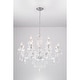 preview thumbnail 6 of 7, Maxax 12 - Light Candle Style Traditional Chandelier with Crystal Accents - MX17020-12-P